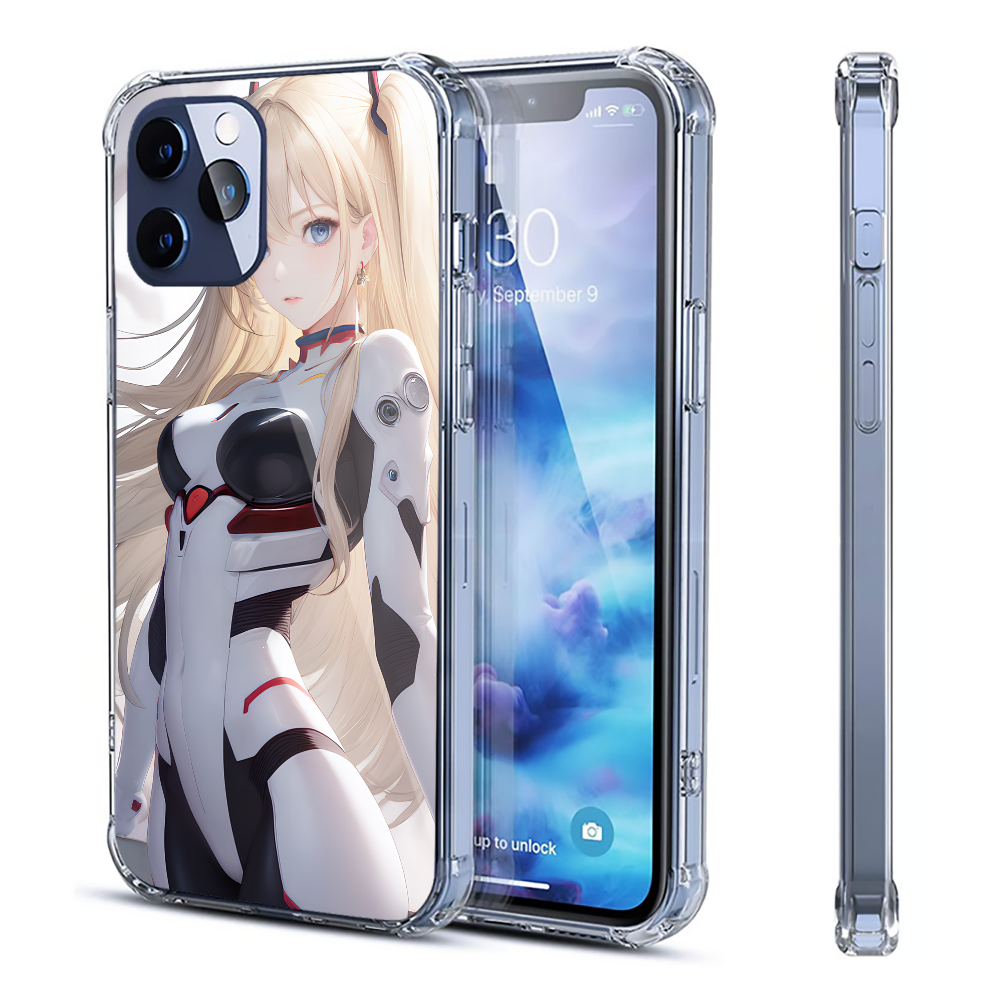 （画像用） EVA 新世紀エヴァンゲリオン 【iPhone 12シリーズ対応】透明スマホケース（クリアソフトケース）